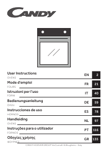 Manual Candy FMBC A825S E0 Oven