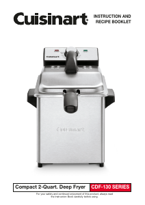 Manual Cuisinart CDF-130P1 Deep Fryer