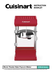 Manual Cuisinart CPM-32 Popcorn Machine