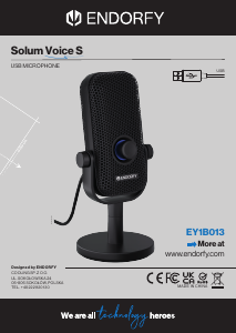 Instrukcja Endorfy EY1B013 Solum Voice S Mikrofon