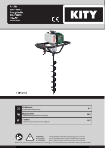 Bedienungsanleitung Kity ED1700 Erdbohrer