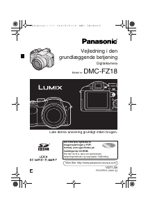 Brugsanvisning Panasonic DMC-FZ18 Lumix Digitalkamera