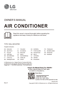 Manual LG W24TI Air Conditioner