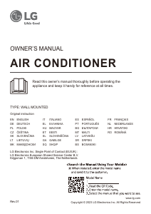 Manual de uso LG W12TE Aire acondicionado