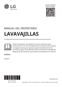 Manual de uso LG DF355FW Lavavajillas