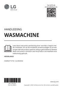 Handleiding LG F4WR5011S1W Wasmachine