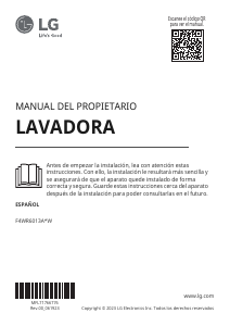 Manual de uso LG F4WR6013AGW Lavadora