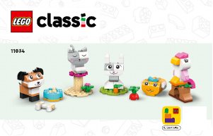 Manual de uso Lego set 11034 Classic Mascotas Creativas