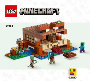 Manual Lego set 21256 Minecraft The frog house