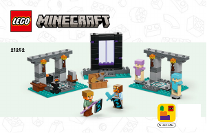 Bedienungsanleitung Lego set 21252 Minecraft Die Waffenkammer