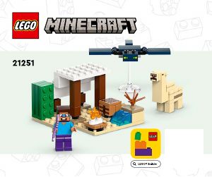 Kullanım kılavuzu Lego set 21251 Minecraft Stevein Çöl Keşfi