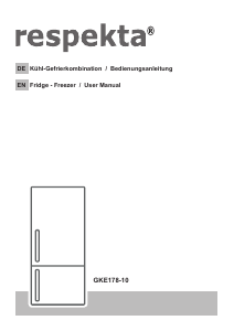 Bedienungsanleitung Respekta GKE178-10 Kühl-gefrierkombination