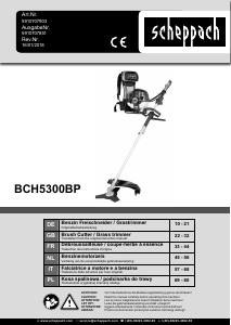 Instrukcja Scheppach BCH5300BP Wycinarka do krzaków
