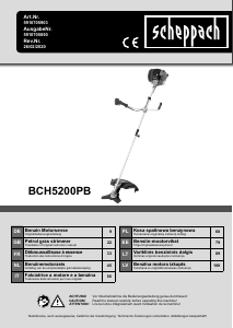 Instrukcja Scheppach BCH5200PB Wycinarka do krzaków