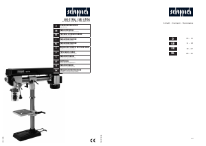 Manual de uso Scheppach rab t16x Taladro de columna