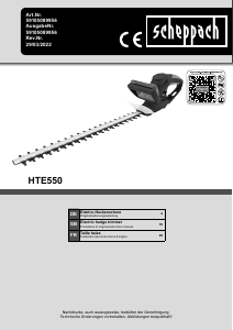 Bedienungsanleitung Scheppach HTE550 Heckenschere