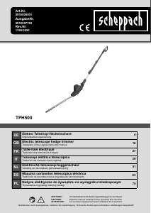 Mode d’emploi Scheppach TPH500 Taille-haies