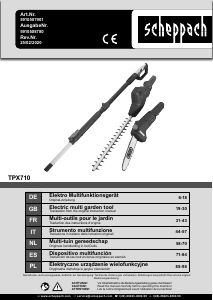 Instrukcja Scheppach TPX710 Nożyce do żywopłotu