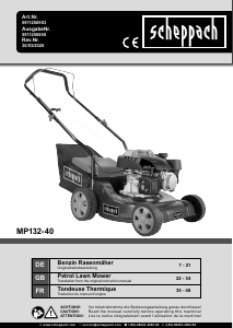 Manual Scheppach MP132-40 Lawn Mower