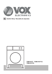 Priročnik Vox TDM810T1G Sušilni stroj