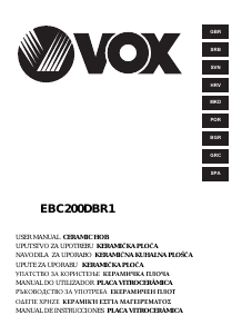 Εγχειρίδιο Vox EBC200DBR1 Εστία κουζίνας