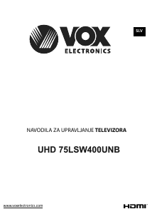 Bedienungsanleitung Vox 75LSW400UNB LED fernseher