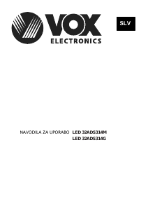 Priročnik Vox 32ADS314M LED-televizor