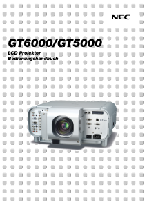 Bedienungsanleitung NEC GT5000 Projektor