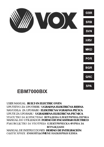 Наръчник Vox EBM7000BIX Фурна