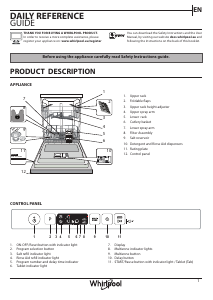 Manual Whirlpool WIC 3C26 N UK Dishwasher