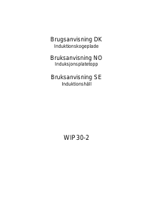 Bruksanvisning Witt WIP30-1 Kokeplate