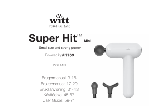 Käyttöohje Witt Super Hit Mini Hierontalaite