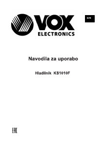 Priročnik Vox KS1010F Hladilnik