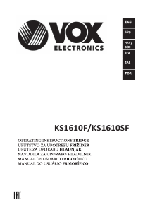 Manual Vox KS1610SF Refrigerator