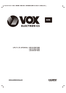 Priročnik Vox 40CBF105B LED-televizor