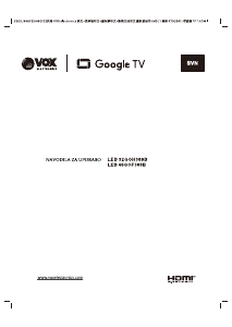 Priročnik Vox 40GOF300B LED-televizor