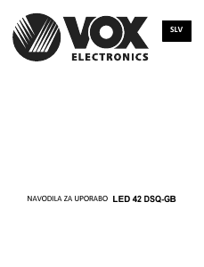 Priročnik Vox 42DSQGB LED-televizor