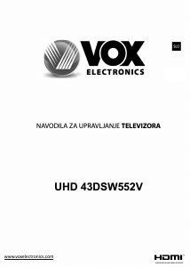 Priročnik Vox 43DSW552V LED-televizor