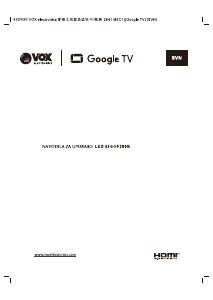 Priročnik Vox 43GOF300B LED-televizor
