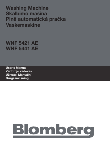 Vadovas Blomberg WNF 5421 AE Skalbimo mašina