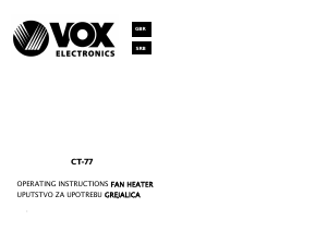 Handleiding Vox CH77 Kachel