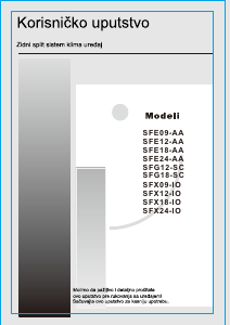 Priručnik Vox SFE09-AA Klimatizacijski uređaj