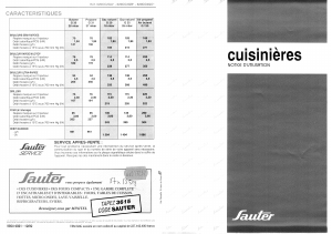 Mode d’emploi Sauter 620CC2GAB Cuisinière