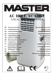 Vadovas Master AC 1000 E Oro kondicionierius