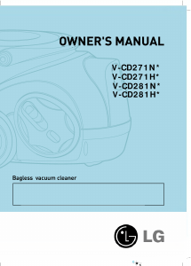Manual LG V-CD281HTR Vacuum Cleaner