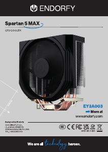 Kullanım kılavuzu Endorfy EY3A003 Spartan 5 MAX CPU Soğutucu