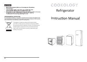 Handleiding Cookology CCBF210BK Koelkast