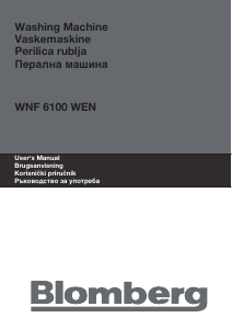 Наръчник Blomberg WNF 6100 WEN Пералня