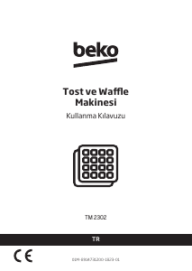 Kullanım kılavuzu BEKO TM 2302 Izgara tost makinesi