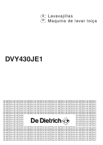 Manual de uso De Dietrich DVY430JE1 Lavavajillas